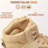 RIELD Men's Military Tactical Boots Lightweight Hiking Jungle Army Combat Work Boots