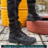 RIELD Men's Military Tactical Work Boots Side Zipper Jungle Army Combat Boots