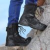WTHB-7 RIELD Men's Military Tactical Work Boots Lightweight Side Zipper Army Combat Hiking Boots